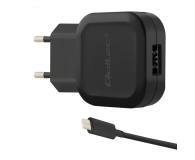 Qoltec Ładowarka Sieciowa 2.4A 12W + USB-C - 382397 - zdjęcie 3